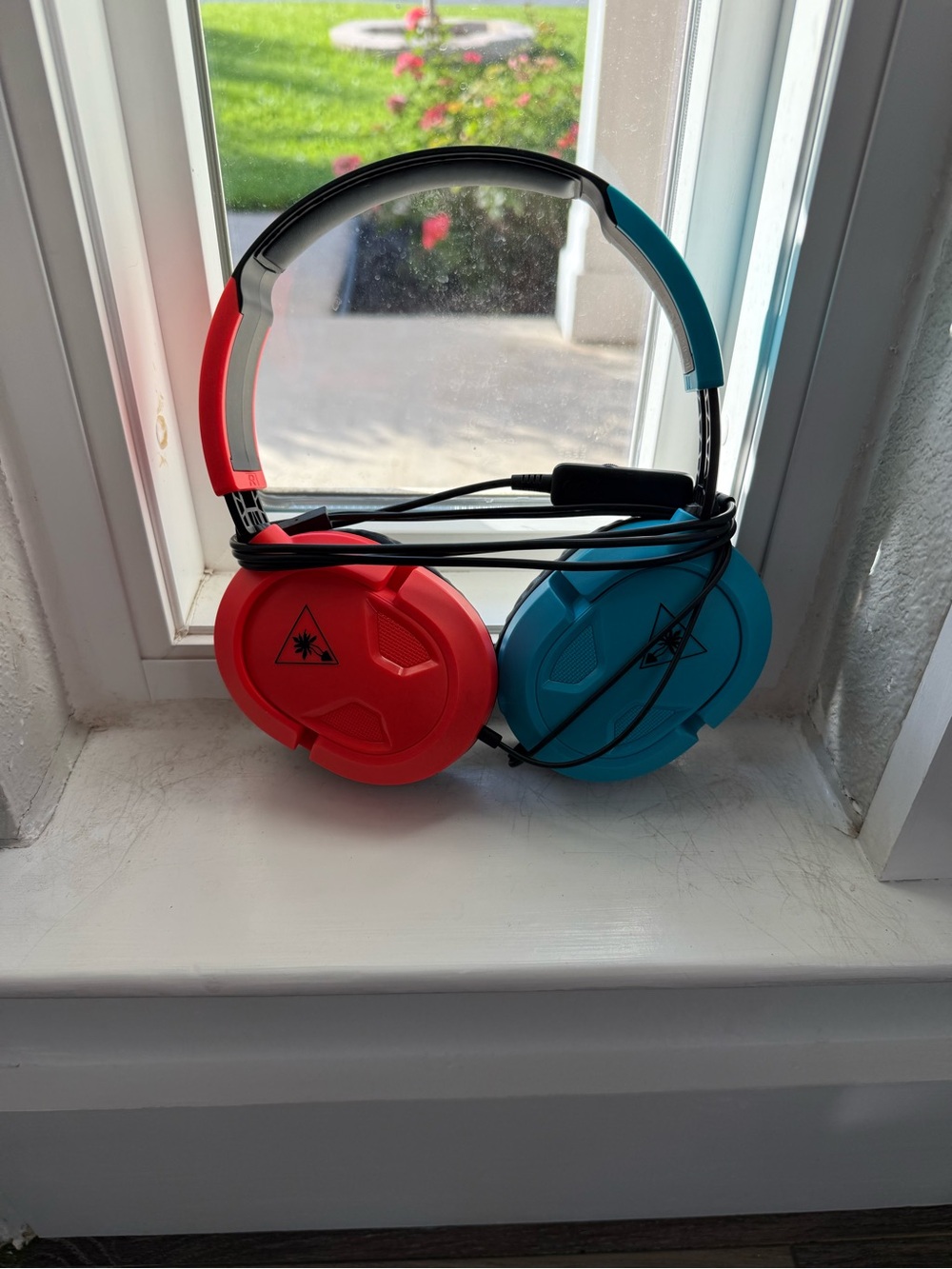 Gaming Headphones Red & Blue